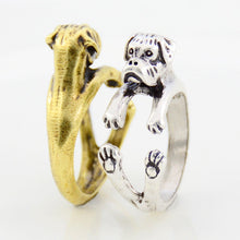 Load image into Gallery viewer, 3D Boxer Finger Wrap Rings-Dog Themed Jewellery-Boxer, Dogs, Jewellery, Ring-10