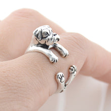 Load image into Gallery viewer, 3D Boxer Finger Wrap Rings-Dog Themed Jewellery-Boxer, Dogs, Jewellery, Ring-3