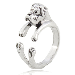 3D Boxer Finger Wrap Rings-Dog Themed Jewellery-Boxer, Dogs, Jewellery, Ring-4