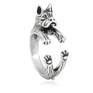 3D Boxer Finger Wrap Rings-Dog Themed Jewellery-Boxer, Dogs, Jewellery, Ring-8