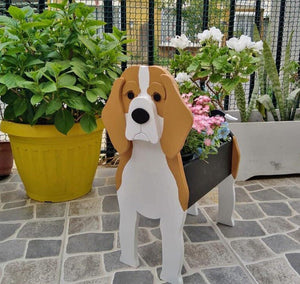 3D Boxer Love Small Flower Planter-Home Decor-Boxer, Dogs, Flower Pot, Home Decor-Beagle-4