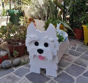 3D Boxer Love Small Flower Planter-Home Decor-Boxer, Dogs, Flower Pot, Home Decor-9