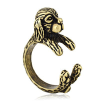 Load image into Gallery viewer, 3D Cavalier King Charles Spaniel Finger Wrap Rings-Dog Themed Jewellery-Cavalier King Charles Spaniel, Dogs, Jewellery, Ring-5