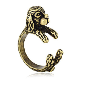 3D Cavalier King Charles Spaniel Finger Wrap Rings-Dog Themed Jewellery-Cavalier King Charles Spaniel, Dogs, Jewellery, Ring-5