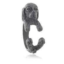 Load image into Gallery viewer, 3D Cavalier King Charles Spaniel Finger Wrap Rings-Dog Themed Jewellery-Cavalier King Charles Spaniel, Dogs, Jewellery, Ring-7