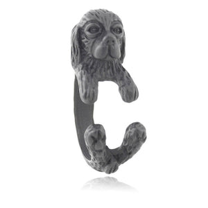 3D Cavalier King Charles Spaniel Finger Wrap Rings-Dog Themed Jewellery-Cavalier King Charles Spaniel, Dogs, Jewellery, Ring-7