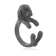 Load image into Gallery viewer, 3D Cavalier King Charles Spaniel Finger Wrap Rings-Dog Themed Jewellery-Cavalier King Charles Spaniel, Dogs, Jewellery, Ring-8