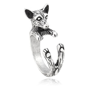 3D Chihuahua Finger Wrap Rings-Dog Themed Jewellery-Chihuahua, Dogs, Jewellery, Ring-3