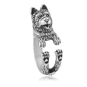 3D Chow Chow Finger Wrap Rings-Dog Themed Jewellery-Chow Chow, Dogs, Jewellery, Ring-3
