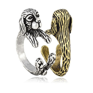 3D Cocker Spaniel Finger Wrap Rings-Dog Themed Jewellery-Cocker Spaniel, Dogs, Jewellery, Ring-10