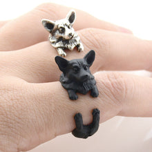 Load image into Gallery viewer, 3D Corgi Finger Wrap Rings-Dog Themed Jewellery-Corgi, Dogs, Jewellery, Ring-7