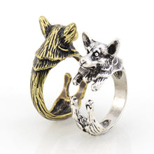 Load image into Gallery viewer, 3D Corgi Finger Wrap Rings-Dog Themed Jewellery-Corgi, Dogs, Jewellery, Ring-8
