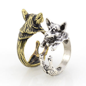 3D Corgi Finger Wrap Rings-Dog Themed Jewellery-Corgi, Dogs, Jewellery, Ring-8