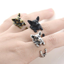 Load image into Gallery viewer, 3D Corgi Finger Wrap Rings-Dog Themed Jewellery-Corgi, Dogs, Jewellery, Ring-9