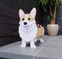 Load image into Gallery viewer, Image of a super cute Corgi flower planter in the most adorable 3D Corgi design