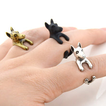Load image into Gallery viewer, 3D Doberman Finger Wrap Rings-Dog Themed Jewellery-Doberman, Dogs, Jewellery, Ring-10