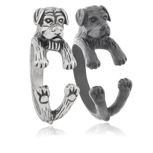 3D English Mastiff Finger Wrap Rings-Dog Themed Jewellery-Dogs, English Mastiff, Jewellery, Ring-11