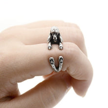 Load image into Gallery viewer, 3D French Poodle Finger Wrap Rings-Dog Themed Jewellery-Dogs, Jewellery, Poodle, Ring-3
