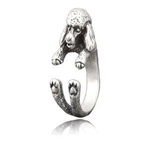 3D French Poodle Finger Wrap Rings-Dog Themed Jewellery-Dogs, Jewellery, Poodle, Ring-4