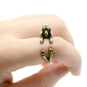 3D French Poodle Finger Wrap Rings-Dog Themed Jewellery-Dogs, Jewellery, Poodle, Ring-6