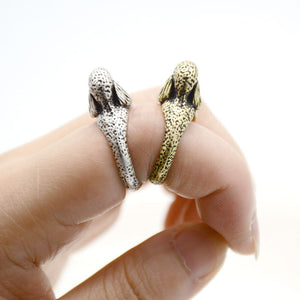 3D French Poodle Finger Wrap Rings-Dog Themed Jewellery-Dogs, Jewellery, Poodle, Ring-9