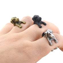Load image into Gallery viewer, 3D Golden Retriever Finger Wrap Rings-Dog Themed Jewellery-Dogs, Golden Retriever, Jewellery, Ring-10