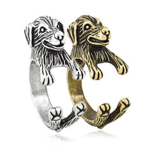 Load image into Gallery viewer, 3D Golden Retriever Finger Wrap Rings-Dog Themed Jewellery-Dogs, Golden Retriever, Jewellery, Ring-6