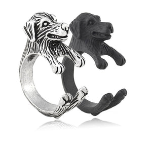 3D Golden Retriever Finger Wrap Rings-Dog Themed Jewellery-Dogs, Golden Retriever, Jewellery, Ring-9