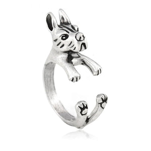 3D Great Dane Finger Wrap Rings-Dog Themed Jewellery-Dogs, Great Dane, Jewellery, Ring-3