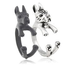 Load image into Gallery viewer, 3D Great Dane Finger Wrap Rings-Dog Themed Jewellery-Dogs, Great Dane, Jewellery, Ring-8