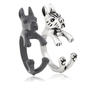 3D Great Dane Finger Wrap Rings-Dog Themed Jewellery-Dogs, Great Dane, Jewellery, Ring-8