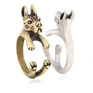 3D Great Dane Finger Wrap Rings-Dog Themed Jewellery-Dogs, Great Dane, Jewellery, Ring-9
