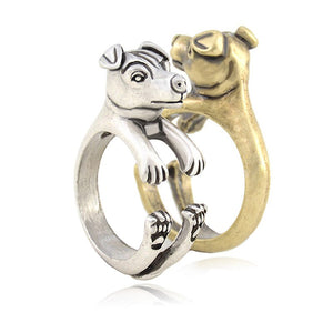 3D Jack Russell Terrier Finger Wrap Rings-Dog Themed Jewellery-Dogs, Jack Russell Terrier, Jewellery, Ring-10