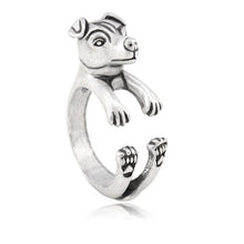 Load image into Gallery viewer, 3D Jack Russell Terrier Finger Wrap Rings-Dog Themed Jewellery-Dogs, Jack Russell Terrier, Jewellery, Ring-3