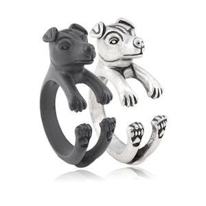 3D Jack Russell Terrier Finger Wrap Rings-Dog Themed Jewellery-Dogs, Jack Russell Terrier, Jewellery, Ring-8