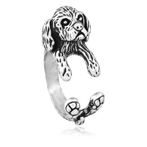 3D Lhasa Apso Finger Wrap Rings-Dog Themed Jewellery-Dogs, Jewellery, Lhasa Apso, Ring-3