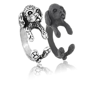 3D Lhasa Apso Finger Wrap Rings-Dog Themed Jewellery-Dogs, Jewellery, Lhasa Apso, Ring-7