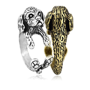 3D Lhasa Apso Finger Wrap Rings-Dog Themed Jewellery-Dogs, Jewellery, Lhasa Apso, Ring-9