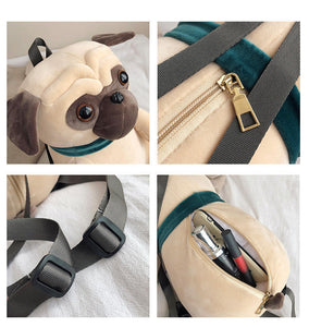 3D Pug Love Backpack and Shoulder Bag-Accessories-Accessories, Bags, Dogs, Pug-6