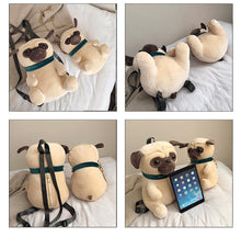 Load image into Gallery viewer, 3D Pug Love Backpack and Shoulder Bag-Accessories-Accessories, Bags, Dogs, Pug-8