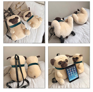 3D Pug Love Backpack and Shoulder Bag-Accessories-Accessories, Bags, Dogs, Pug-8