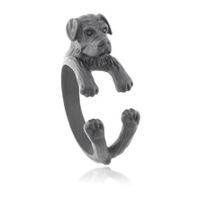 Load image into Gallery viewer, 3D Rottweiler Finger Wrap Rings-Dog Themed Jewellery-Dogs, Jewellery, Ring, Rottweiler-6