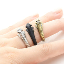 Load image into Gallery viewer, 3D Schnauzer Finger Wrap Rings-Dog Themed Jewellery-Dogs, Jewellery, Ring, Schnauzer-8