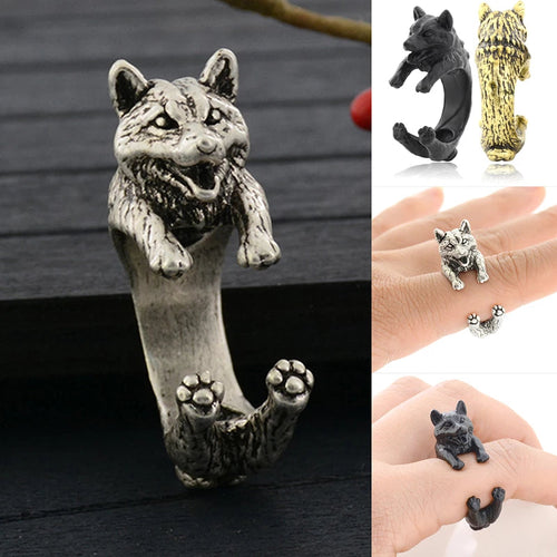 Image of Shiba Inu rings in three colors