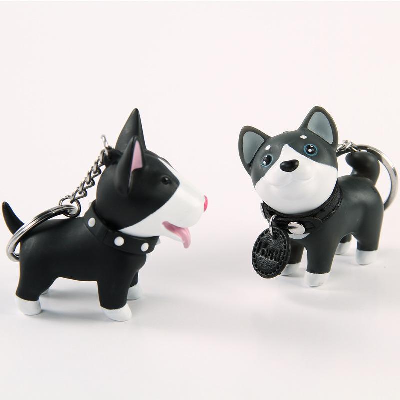 1pc Sitting Posture English Letter 'love' Shiba Inu Dog Keychain
