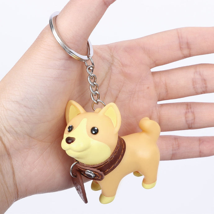 3D Shiba Inu Love Keychain-Accessories-Accessories, Dogs, Keychain, Shiba Inu-Shiba Inu-1