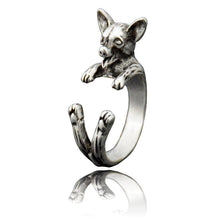Load image into Gallery viewer, 3D Smiling Chihuahua Finger Wrap Rings-Dog Themed Jewellery-Chihuahua, Dogs, Jewellery, Ring-3