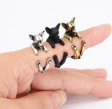Load image into Gallery viewer, 3D Smiling Chihuahua Finger Wrap Rings-Dog Themed Jewellery-Chihuahua, Dogs, Jewellery, Ring-6