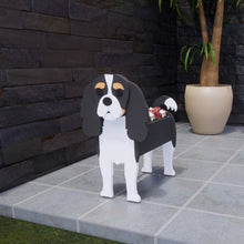 Load image into Gallery viewer, 3D White Great Dane Love Small Flower Planter-Home Decor-Dogs, Flower Pot, Great Dane, Home Decor-Cavalier King Charles Spaniel-10