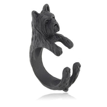 Load image into Gallery viewer, 3D Yorkshire Terrier Finger Wrap Rings-Dog Themed Jewellery-Dogs, Jewellery, Ring, Yorkshire Terrier-7